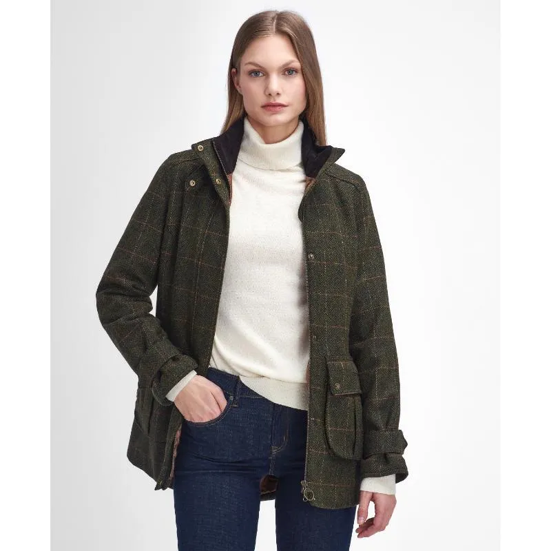 Barbour Fairfield Ladies Wool Tweed Waterproof Jacket - Spiced Pumpkin